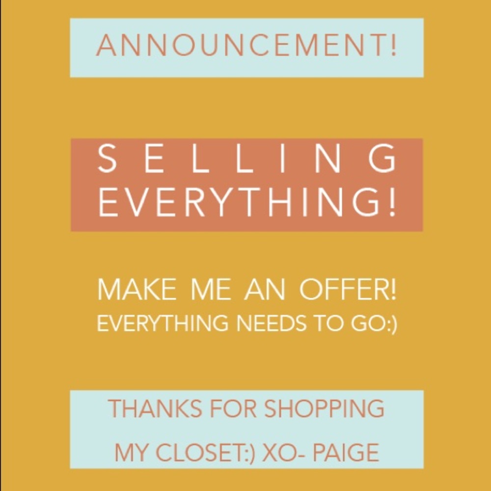 Selling Everything! Make me an offer 💛